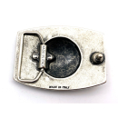 Koppel-Gürtelschnalle 40 mm, altsilber poliert