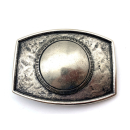 Koppel-Gürtelschnalle 40 mm, altsilber poliert