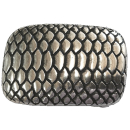 Koppel-Gürtelschnalle 40 mm, altsilber poliert