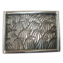 Koppel-Gürtelschnalle 40 mm, altsilber poliert