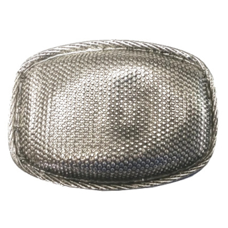 Koppel-Gürtelschnalle 40 mm, altsilber poliert