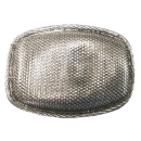 Koppel-Gürtelschnalle 40 mm, altsilber poliert