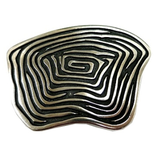 Koppel-Gürtelschnalle 40 mm, altsilber poliert