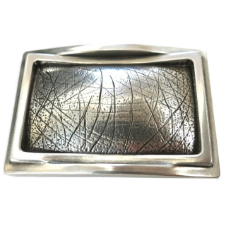 Koppel-Gürtelschnalle 40 mm, versilbert