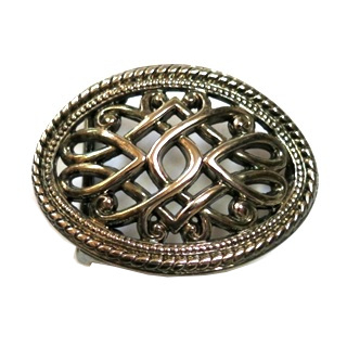 Koppel-Gürtelschnalle 40 mm, versilbert