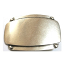 Koppel-Gürtelschnalle 40 mm, altsilber poliert