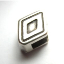 Schlaufzierteil "Salino" 6 mm, versilbert