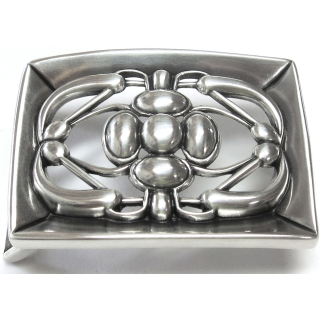 Koppel-Gürtelschnalle 40 mm, versilbert