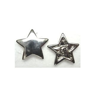 Nietzierteil "Stern" Ø 27 mm, vernickelt