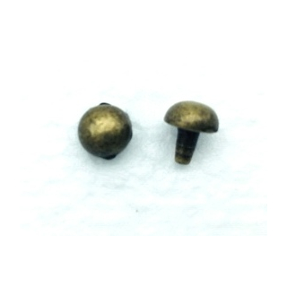 Nietzierteil Ø 7 mm, altmessing