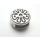 Schlaufzierteil "Flower Power" 6 mm, versilbert