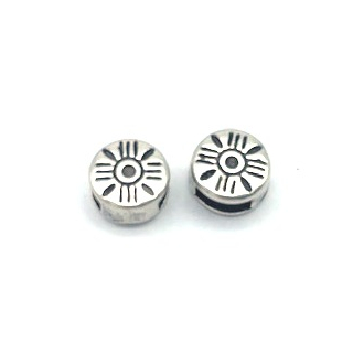 Schlaufzierteil 6 mm, versilbert
