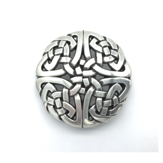 Nietzierteil "keltischer Knoten" Ø 33 mm, versilbert