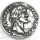 Nietzierteil "Münze" Ø 27 mm, altsilber poliert