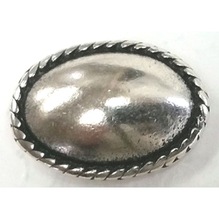 Nietzierteil 21 x 15 mm, altsilber poliert