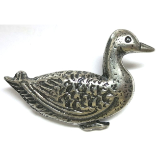 Nietzierteil "Ente" 44 x 30 mm, altnickel