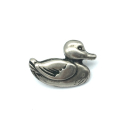 Nietzierteil "Ente" 35 x 23 mm, altnickel