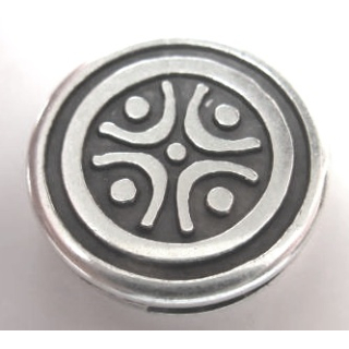 Schlaufzierteil "Bumerang" 13 mm, versilbert