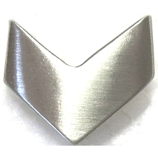 Nietzierteil 19 x 15 mm, vernickelt satiniert