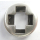 Schlaufzierteil "Kreuz offen" 13 mm, versilbert