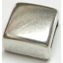 Schlaufzierteil "Quadrat" 6 mm, versilbert