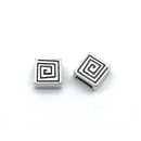 Schlaufzierteil "Labyrinth" 6 mm, versilbert