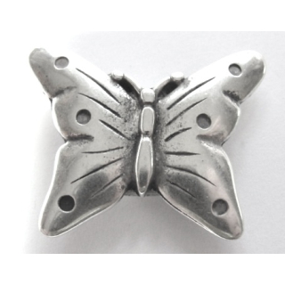 Schlaufzierteil "Schmetterling" 13 mm, versilbert