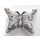 Schlaufzierteil "Schmetterling" 13 mm, versilbert