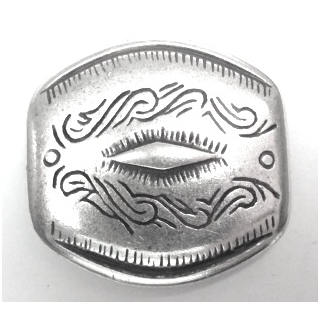 Schlaufzierteil "Indian" 13 mm, versilbert