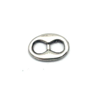 Schlaufzierteil 6 mm, versilbert