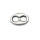 Schlaufzierteil 6 mm, versilbert