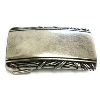 Koppel-Gürtelschnalle 35 mm, altsilber poliert