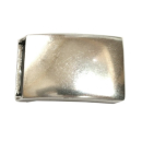 Koppel-Gürtelschnalle 35 mm, altsilber poliert