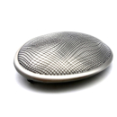 Koppel-Gürtelschnalle 50 mm, altnickel poliert