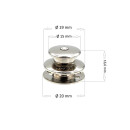 Oberteil Ø 15 mm / 6,5 mm, altkupfer