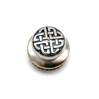 Oberteil Celtic Ø 15 mm / 4 mm, altnickel glanz/vernickelt