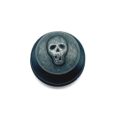 Oberteil Skull Ø 15 mm / 3 mm, gunmetal/schwarz...