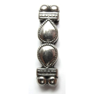 Schlaufzierteil "Schwarzwald" 30 mm, altsilber poliert