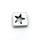 Schlaufzierteil "Stern im Quadrat" 6 mm,...