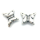 Schlaufzierteil "Schmetterling" 6 mm, versilbert
