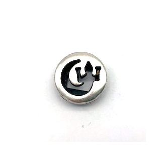 Schlaufzierteil "Gecko" 13 mm, versilbert