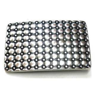 Koppel-Gürtelschnalle 40 mm, altsilber poliert