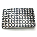 Koppel-Gürtelschnalle 40 mm, altsilber poliert