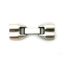 Hakenverschluss Ø 2 x 5 mm, versilbert