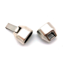 Hakenverschluss 12 x 7 mm, versilbert
