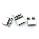 Hakenverschluss 13 x 2,8 mm, versilbert