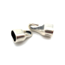 Hakenverschluss 10 x 7 mm, versilbert