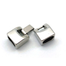 Hakenverschluss 10 x 7 mm, versilbert