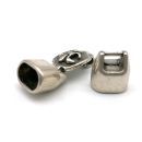 Hakenverschluss 10 x 7 mm, versilbert