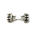 Hakenverschluss 10 x 7 mm, versilbert